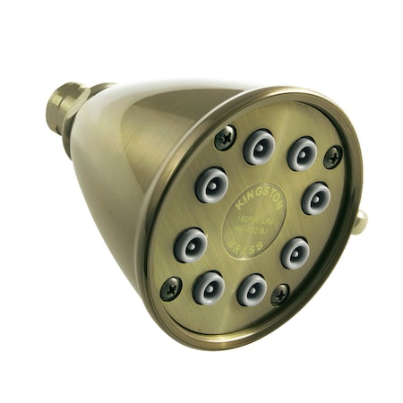 Showerscape Shower Head, Antique Brass, Wall Mount K139A3